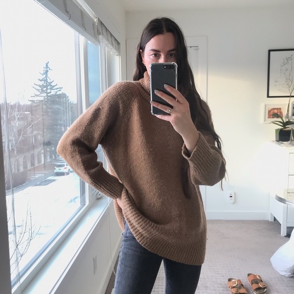 Wilfred oversized mohair sweater in camel - Picture 6 of 7